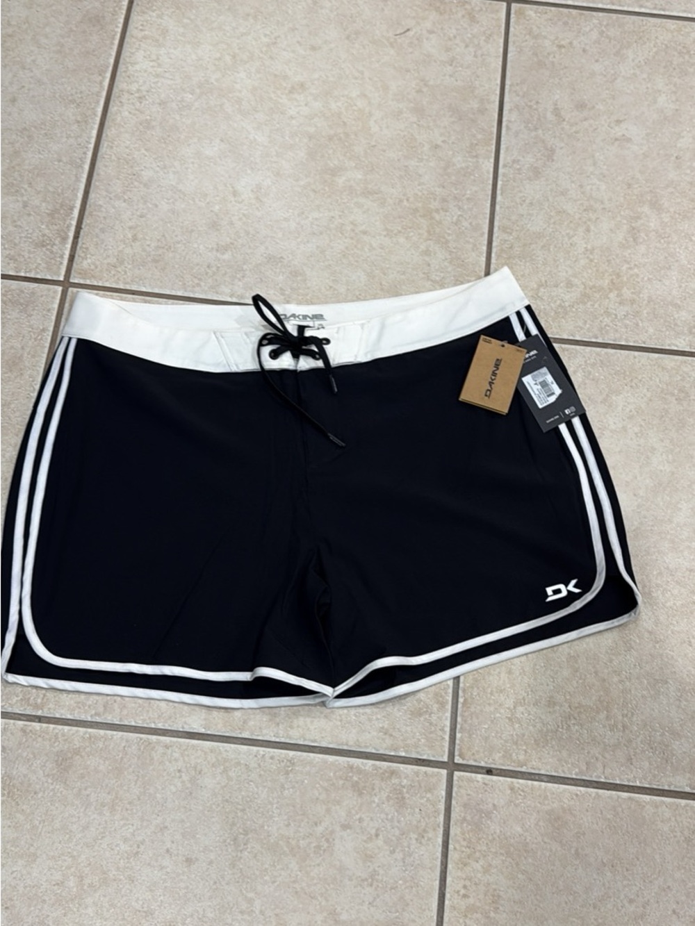 Dakine Black and White Women's Swim Shorts